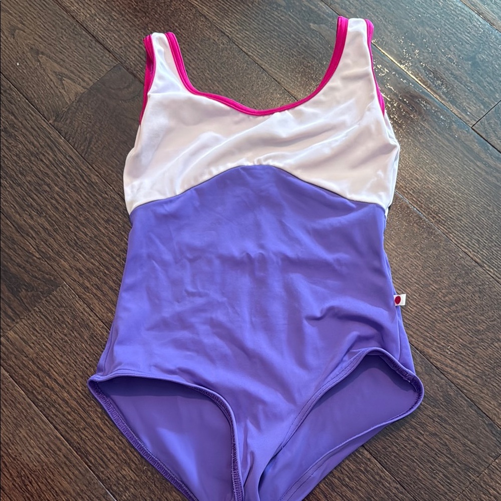 Yumiko leotard - purple and pink